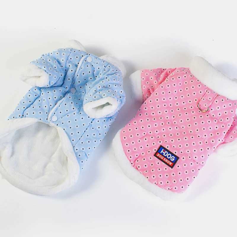 Pet cotton coat fashionable and comfortable little daisy clothes plus velvet thickened winter warm dog clothes W250904