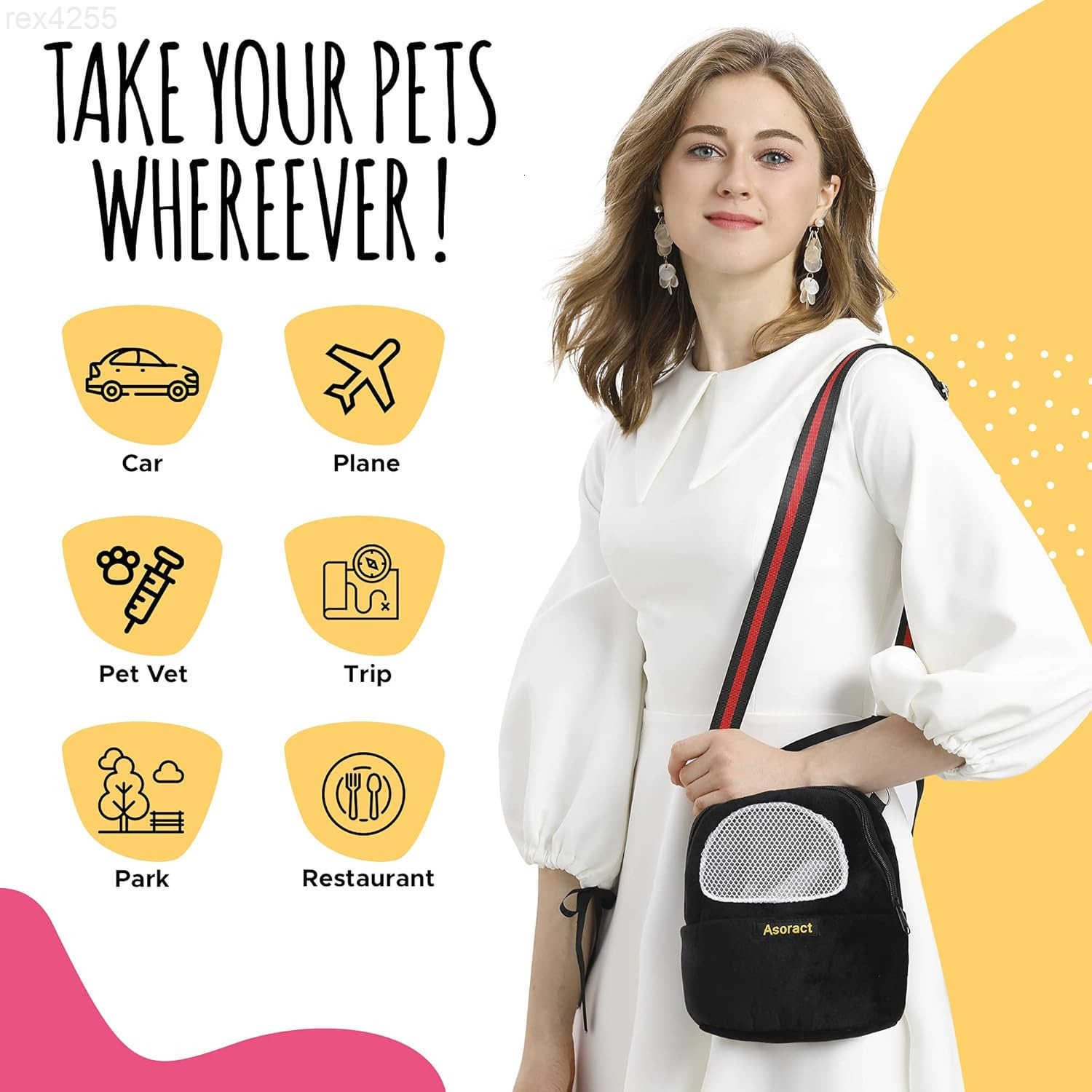 Bag Upgraded Small Animal Bonding Soft Hedgehog Pouch Portable Outgoing Travel Bag with Adjustable Strap and Breathable Mesh for Squirrel Mice SugaW25