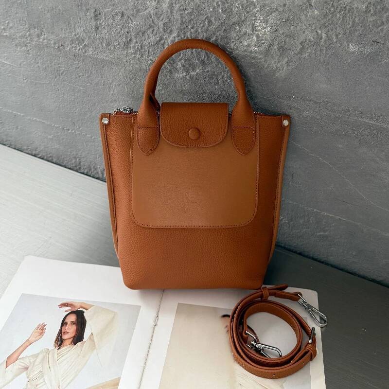 TOGO Head Single Shoulder Women's Crossbody Commuter Featured Fashion Bag, Stylish Versatile Leather Bag