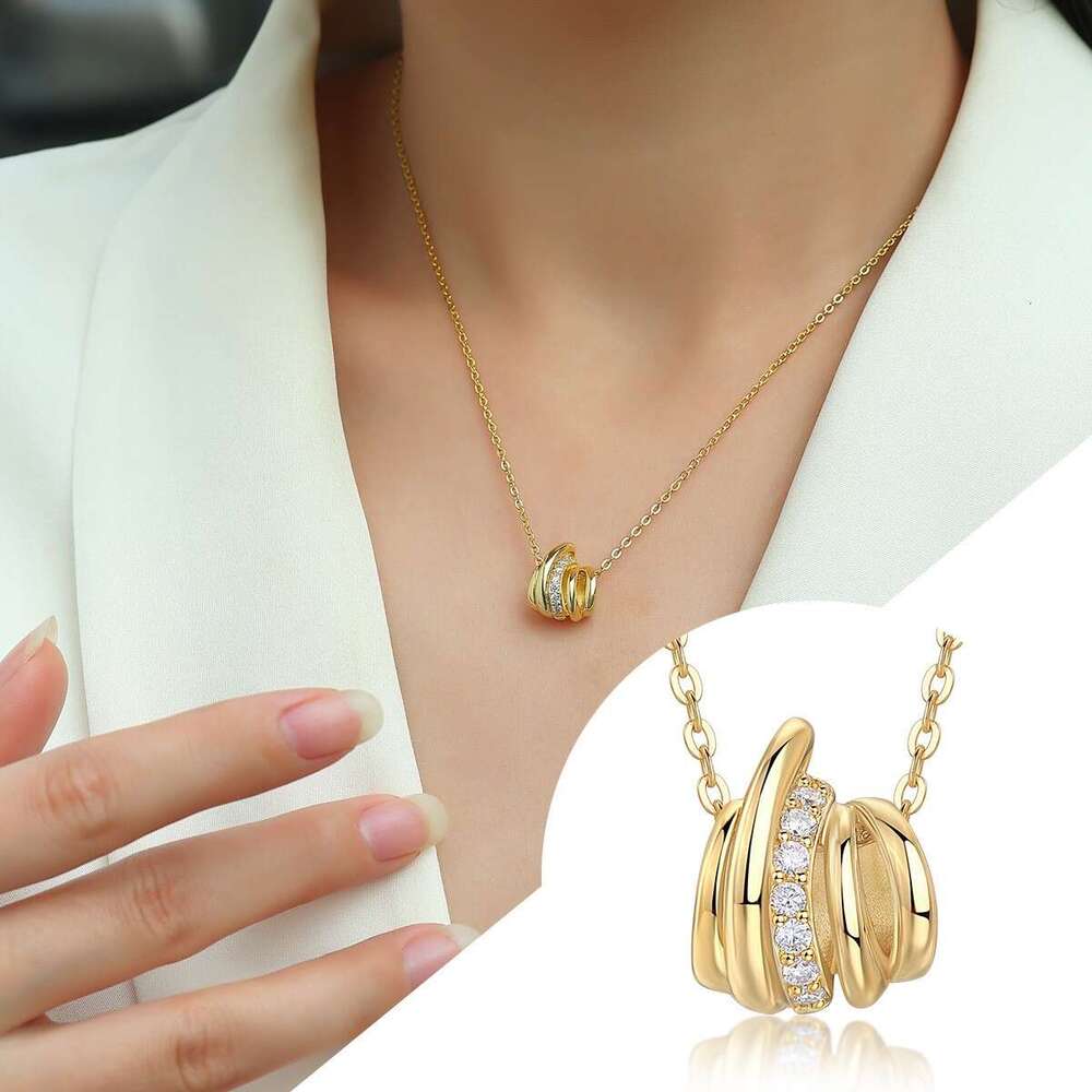 Sier New Gold Clavicle Chain Jewelry Hot Selling Layered High-end Sense Accessories Long Necklace