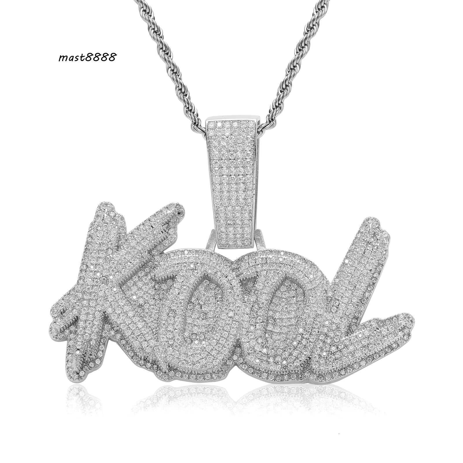 Custom Initial Necklace with CZ Name Letter Iced Out Cuban Chain Personalised Hiphop Religious Style Diamond Zircon Pendant Gift