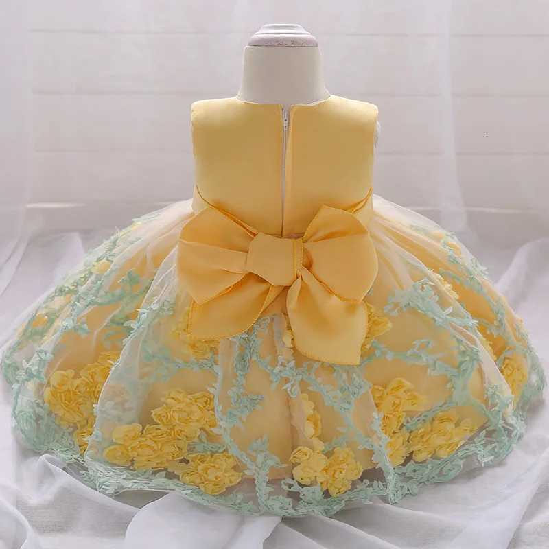 2024 Summer Baby Girl Dress Princess Party Dress Christening Kids Clothes 1 Year Birthday Party Wedding 3-24 Months Dresses Z250904