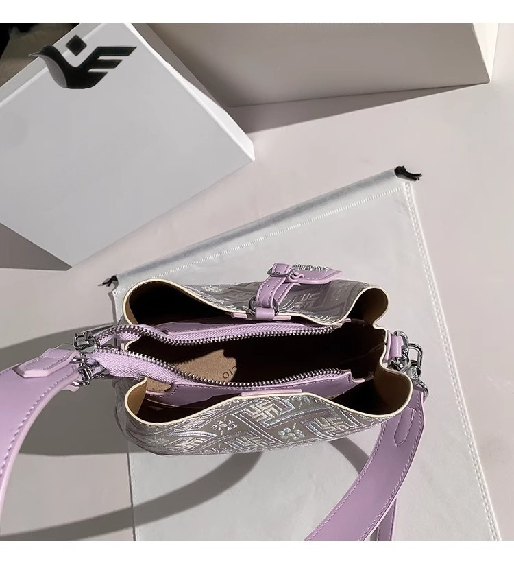 Feiyan Free Shipping New Designer Bag Luxury Shopping Bag Women's Bag Niche Design High-end Brocade Bag Women 2025 Trendy Single Shoulder Crossbo