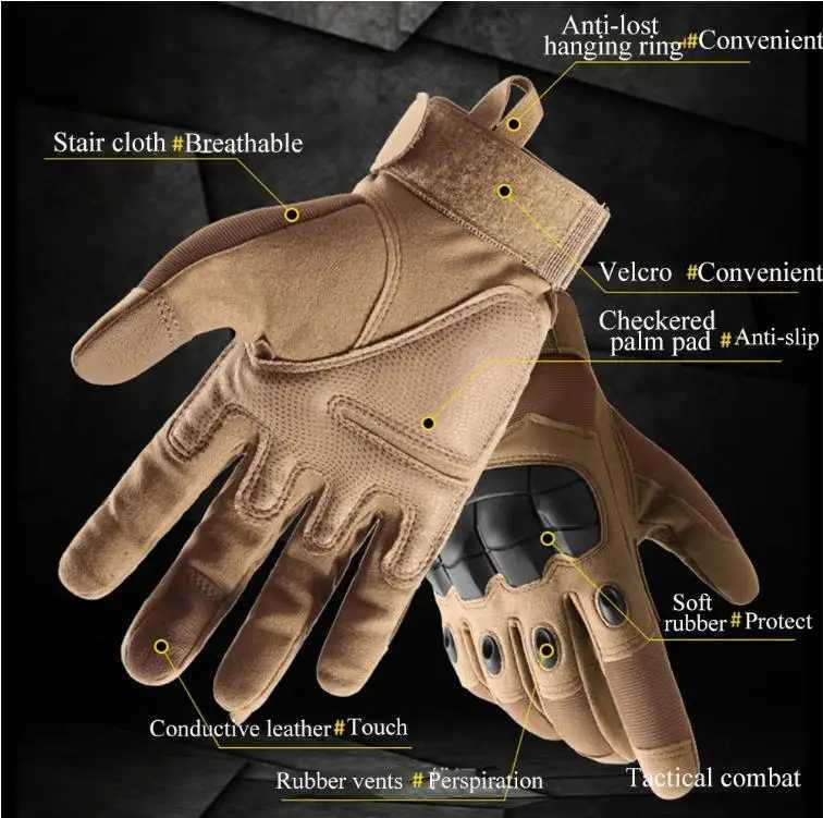 Motorcyc Gloves Tactical Gloves For Men And Women With Touchscreen Function Biker Summer Glovers For Hunting Cam climbingXJ250904