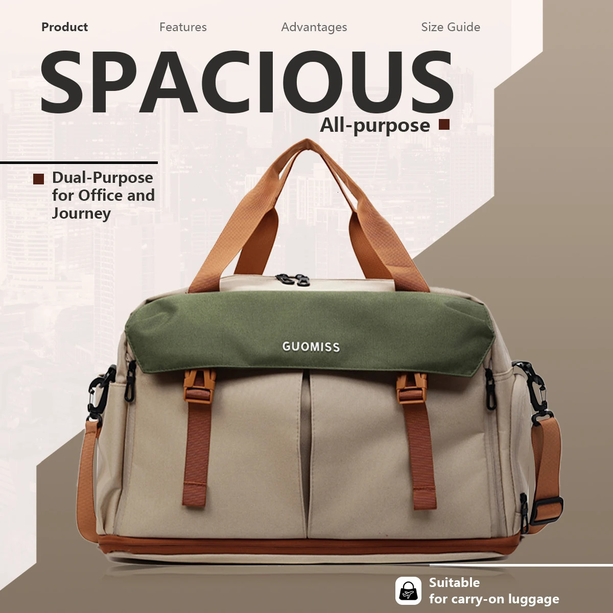 ShortDistance Fitness Bag for Men Wet and Dry Separation Shoulder Bag CrossBody MultiFunctional Travel Bag Womens Training Swimming Bag Large Capacity