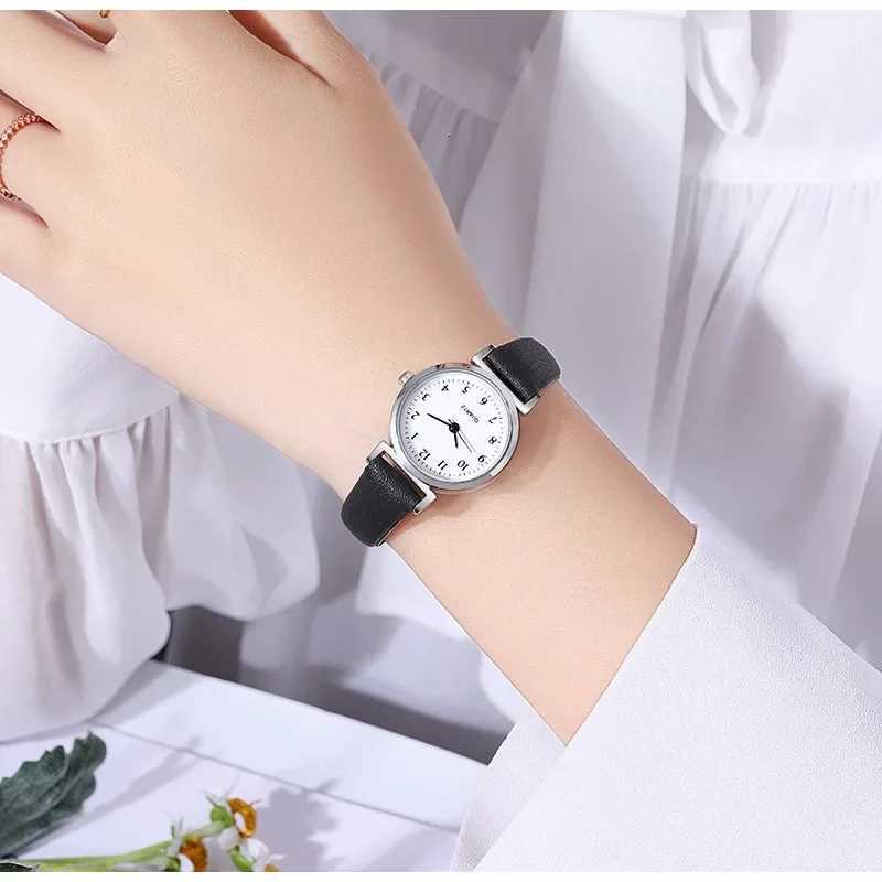 Simple Retro Wens Watch Small Dial Thin Strap Leather Band Quartz Watches for Ladies Wristwatch Clock X250904