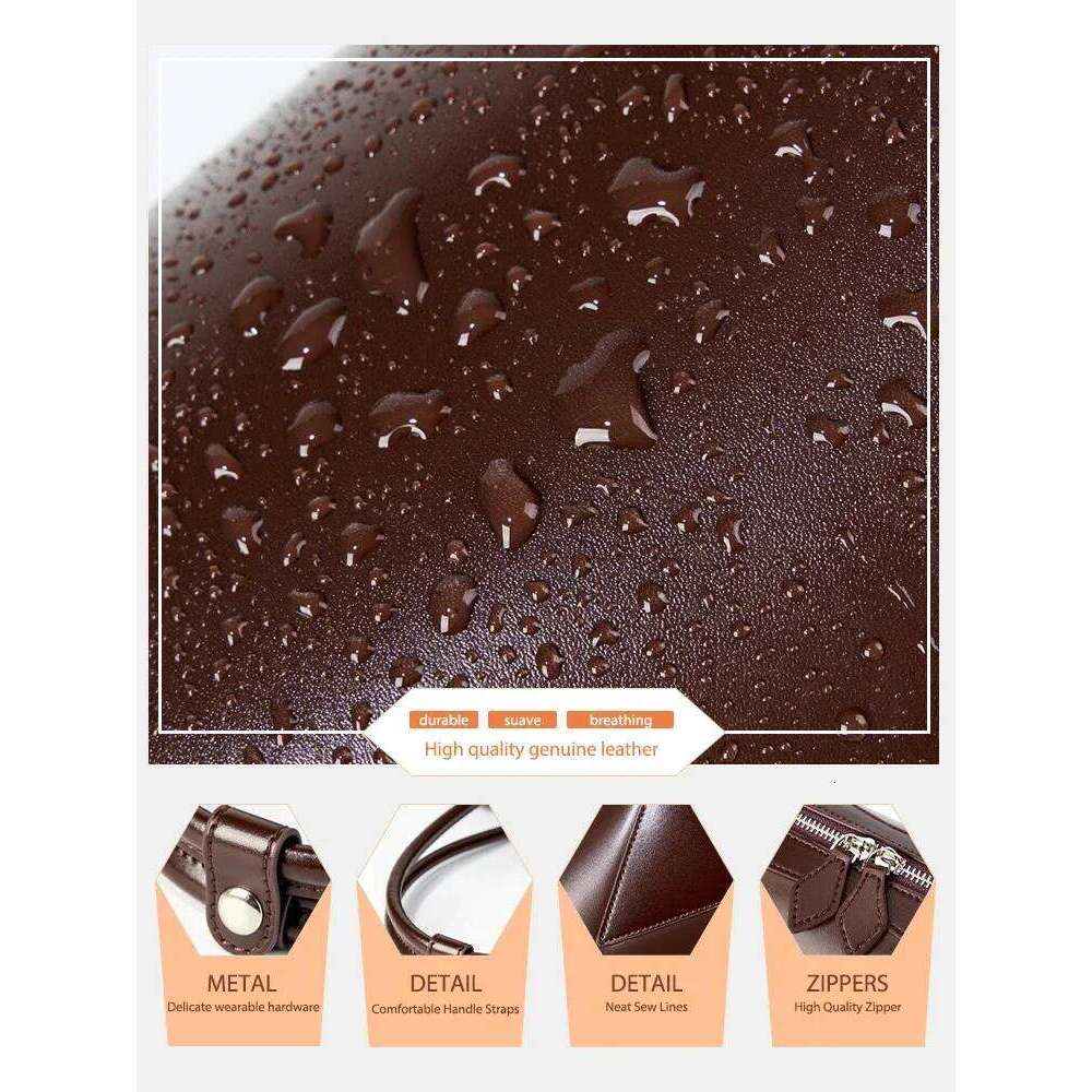 Zency Designer Underarm Handbag Cowhide Leather Shoulder Bag Ladies Satchel French Style