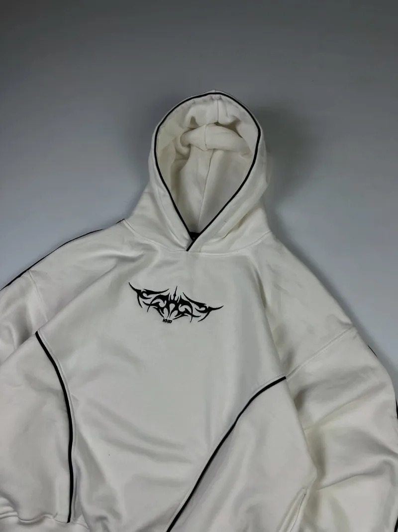 Fashion Y2K Gothic American retro hoodie rock high street casual trendy Harajuku hiphop loose versatile men sweatshirt 250904