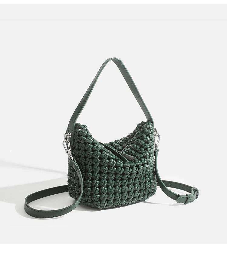 Kazrvna Popular Selling PU Woven Tote Hobo Bags Medium Size Cheap Woman Clutch Bag Deals Original Brands Women Casual