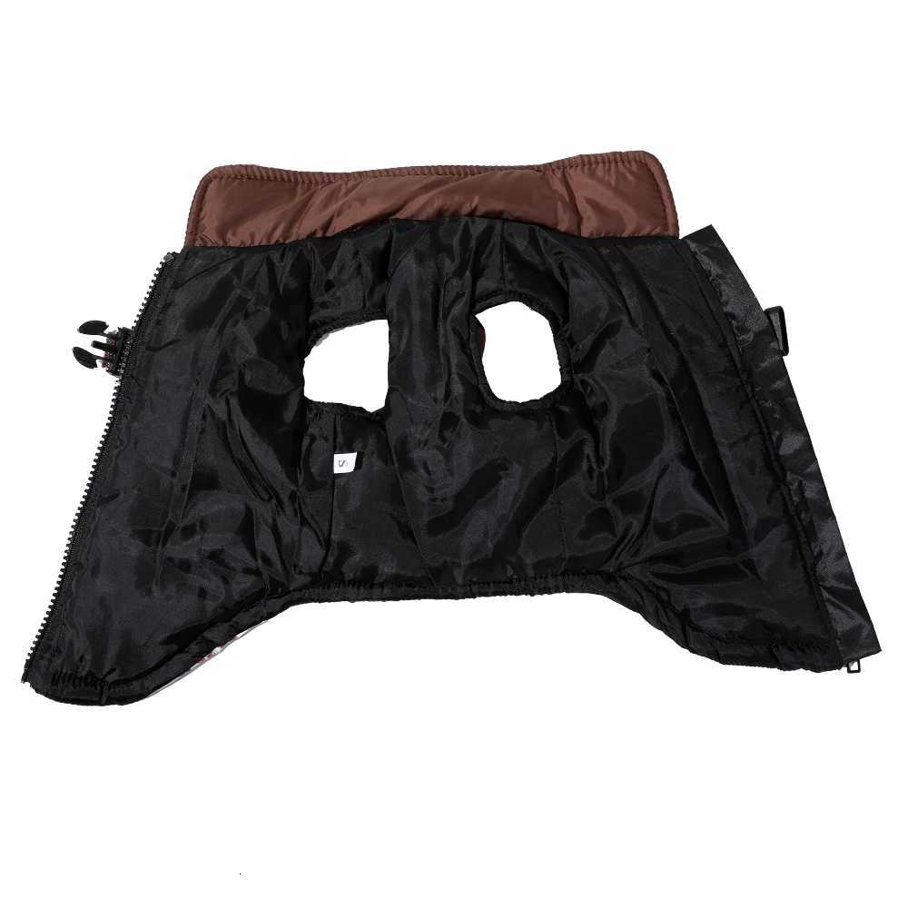 Dog Clothes with Harness for Small Medium Dogs Cats Autumn Winter Warm Reflective Puppy Vest et Paw Printed Pet Coat Outfits W250904