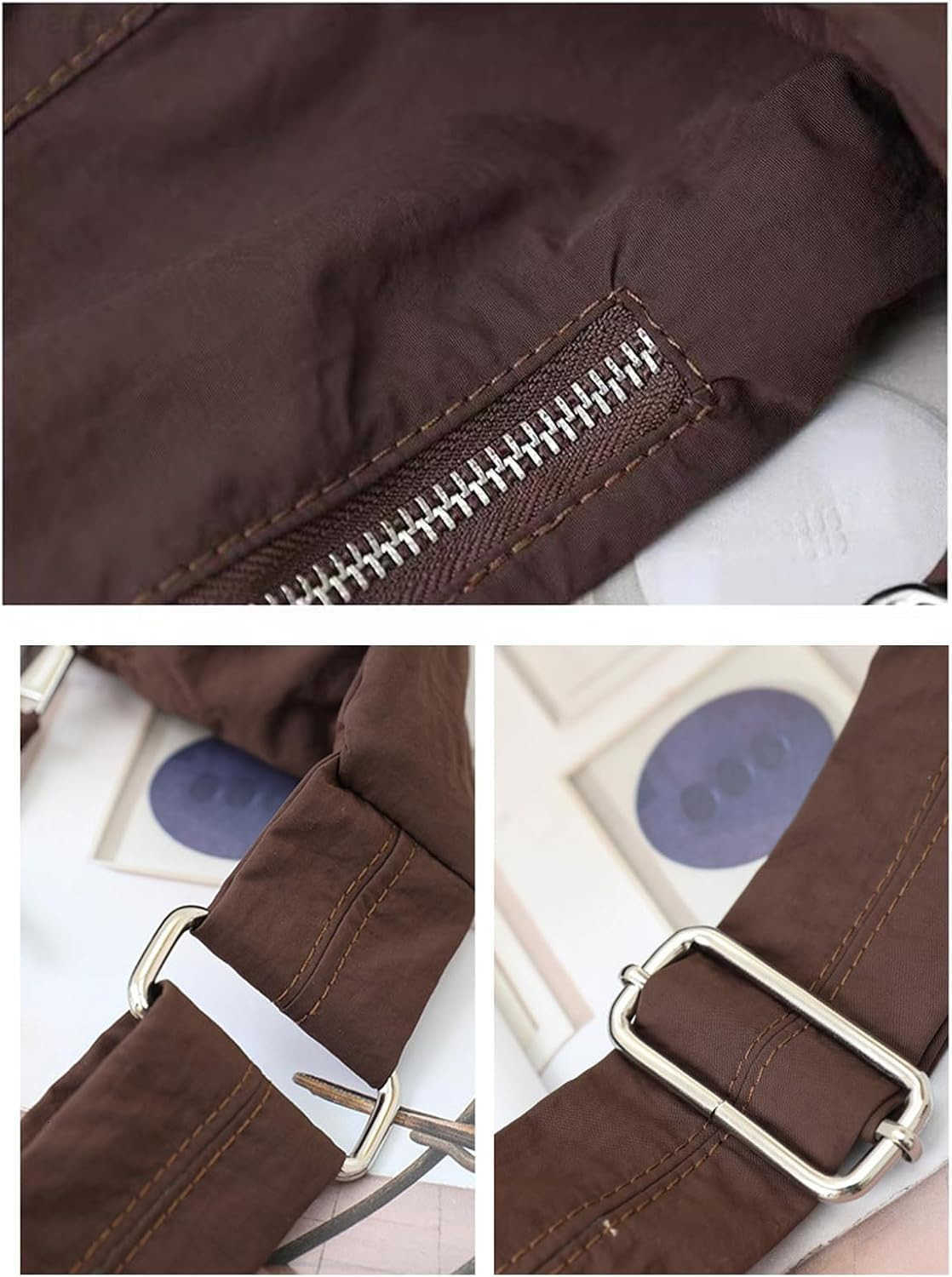 Nylon Crescent Crossbody Bag for Women Men Casual Tote Handbag M250903