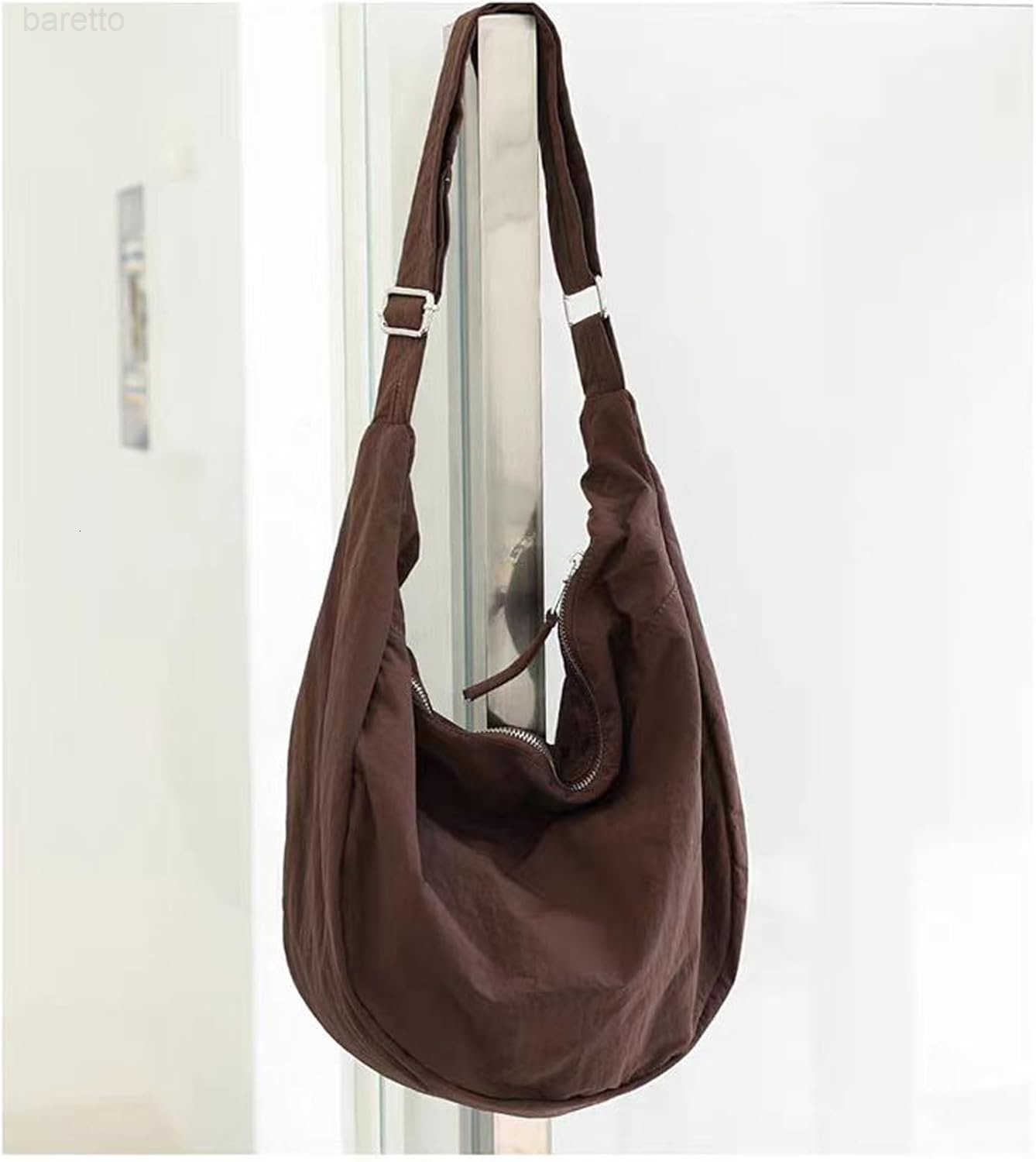 Nylon Crescent Crossbody Bag for Women Men Casual Tote Handbag M250903