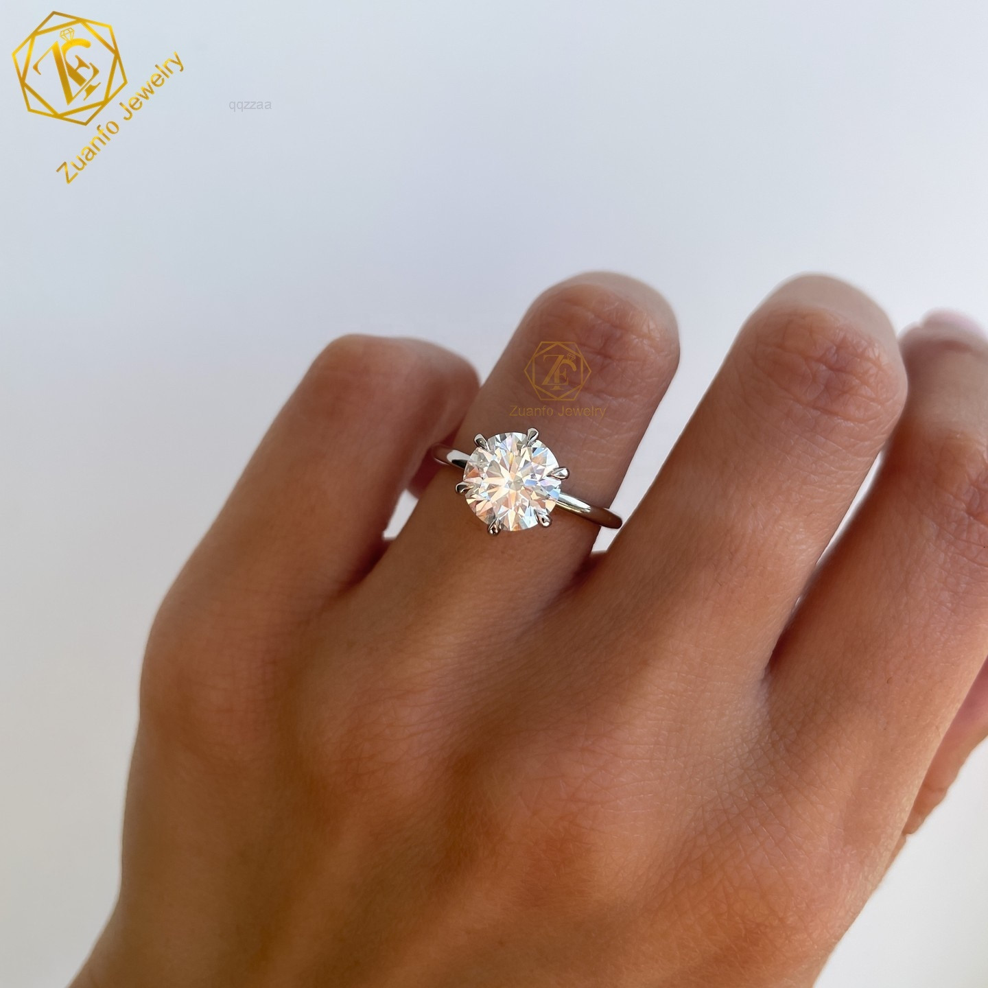 Customize GIA IGI Certified 1 Moissanite HPHT Lab Diamond Ring Jewelry AU750 18K Lab Grown Diamond Engagement Ring Women