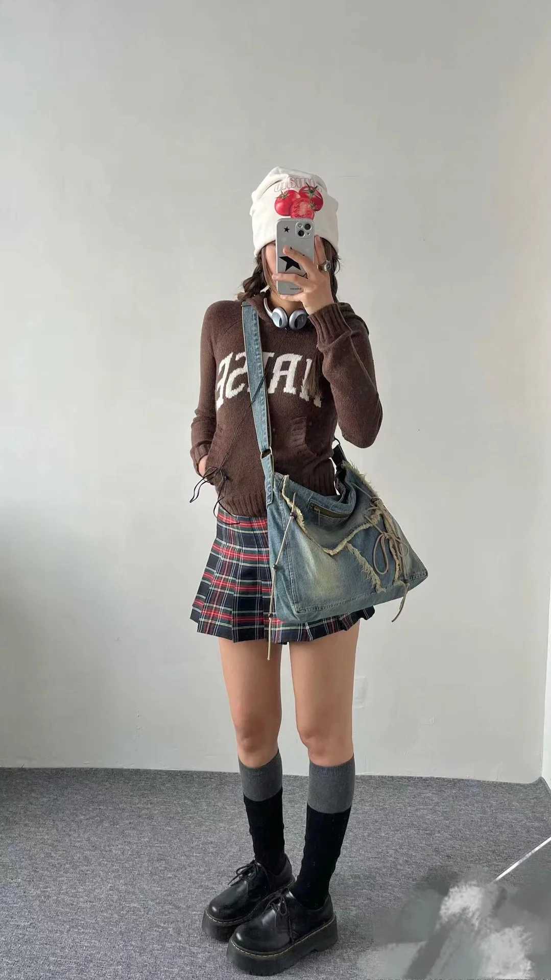 Washed Denim Jeans Casual Totes for Women Shoulder Bags Soft Student Large Capacity Vintage Shopping Bag Female Handbags Z250903