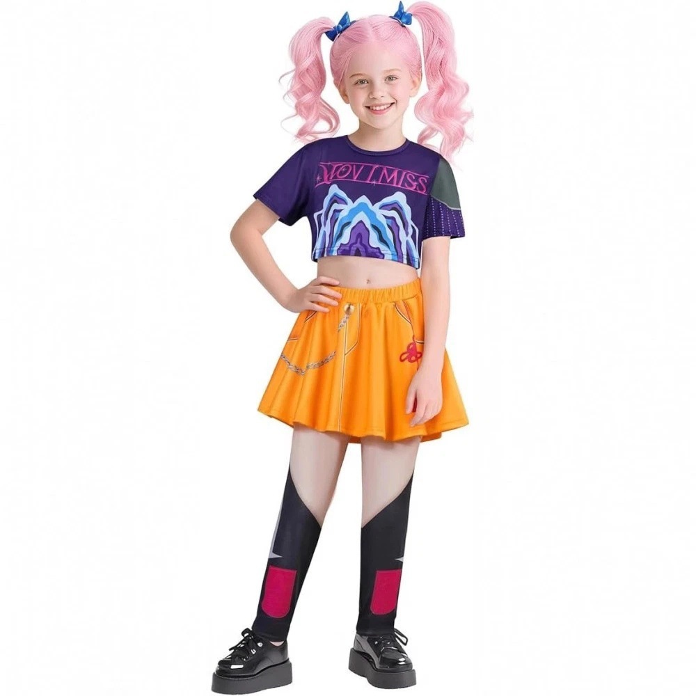 Rumi Cosplay Costume for KPop Demon Hunters Singer Costume for Girls set