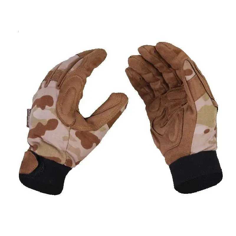 ersongear Tactical Lightweight Camouflage Gloves Combat Full Finger Hand Protective Gear Handwear Hunting Hiking Outdoor MCADXJ250904