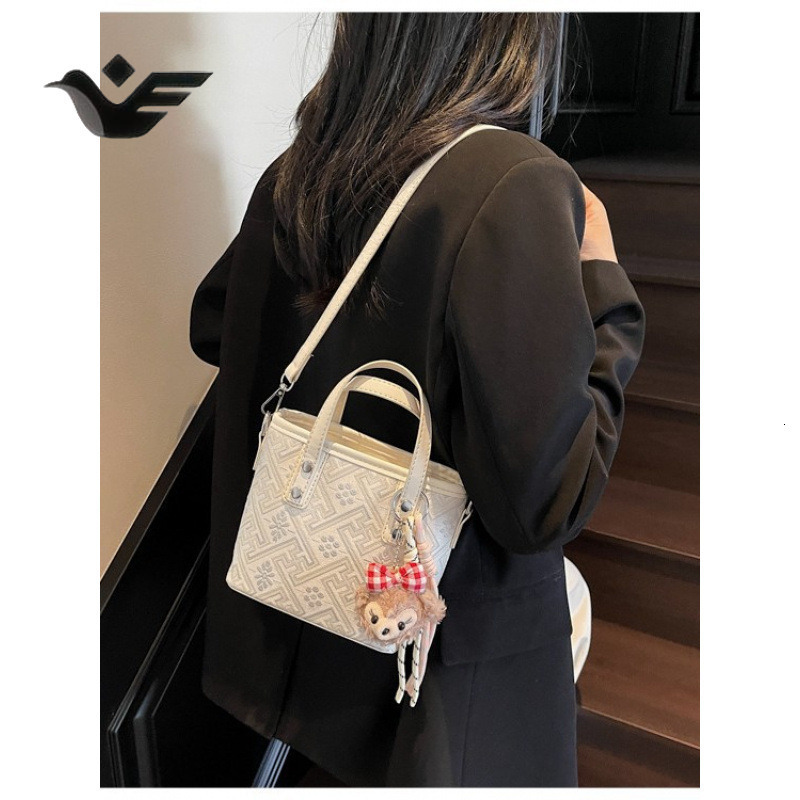Feiyan Free Shipping New Designer Bag Luxury Shopping Bag Pattern Handheld Bucket Bag High-end National Style Light Luxury Versatile Shoulder Bag For 