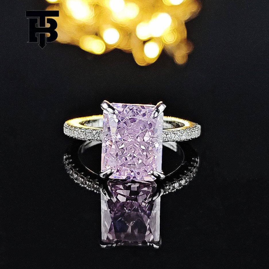 TB BHULAMTE European And American Light Luxury Style Ice Flower Cutting Niche Luxury Women's Jewelry High-end Designer Super Sparkling Fashion Qu
