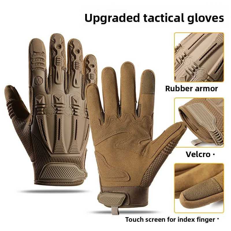 Special Forces Tactical Gloves Protective Outdoor Mountaineering AntiSlip Cycling Gloves Abrasion Resistant Touch ScreenXJ250904