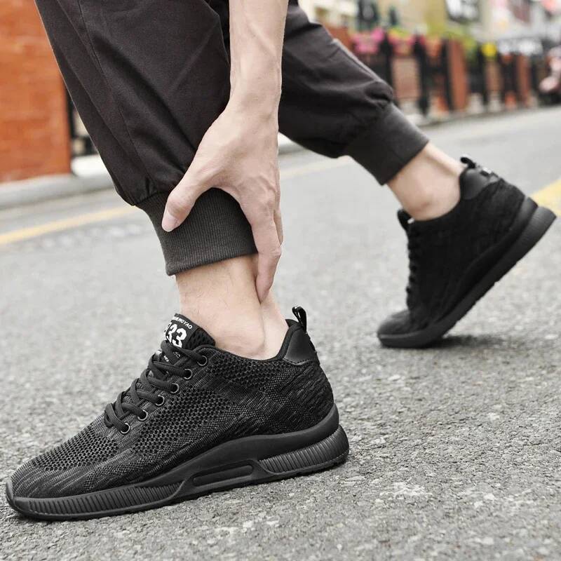 Sneakers Elevator Hidden Heels Breathable Heightening For Men Increase Insole 6CM Sports Casual Height Shoes 48 ddmysaturn