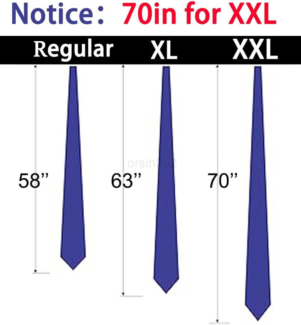 Mens 70 inches Tie Set Extra Long Necktie With Cufflinks Handkerchief For Big and Tall Men Business WeddingW250904