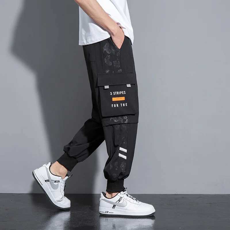 Big Size Cargo Pants Men Summer Loose Sweatpants Ice Silk Sport Jogger Trouser Male Stretch Large Plus 10XL 6xl 7xl 8xl 9xl 52XJ250904