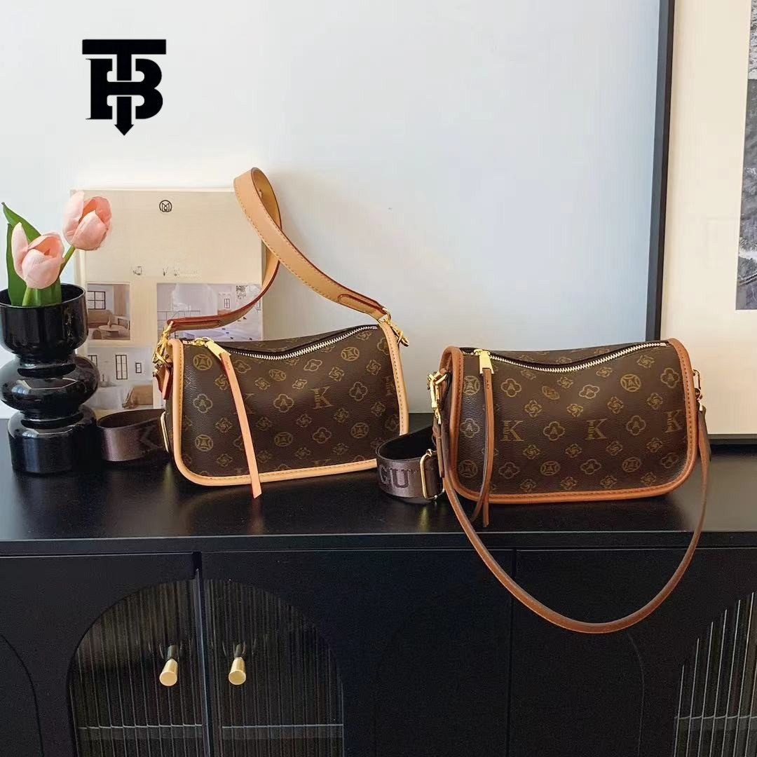 TB BHULAMTE Designer's High-quality Crescent-shaped Bag, Fashionable Light Luxury Retro Wandering Bag Casual Crossbody Bag Single-shoulder Armpit