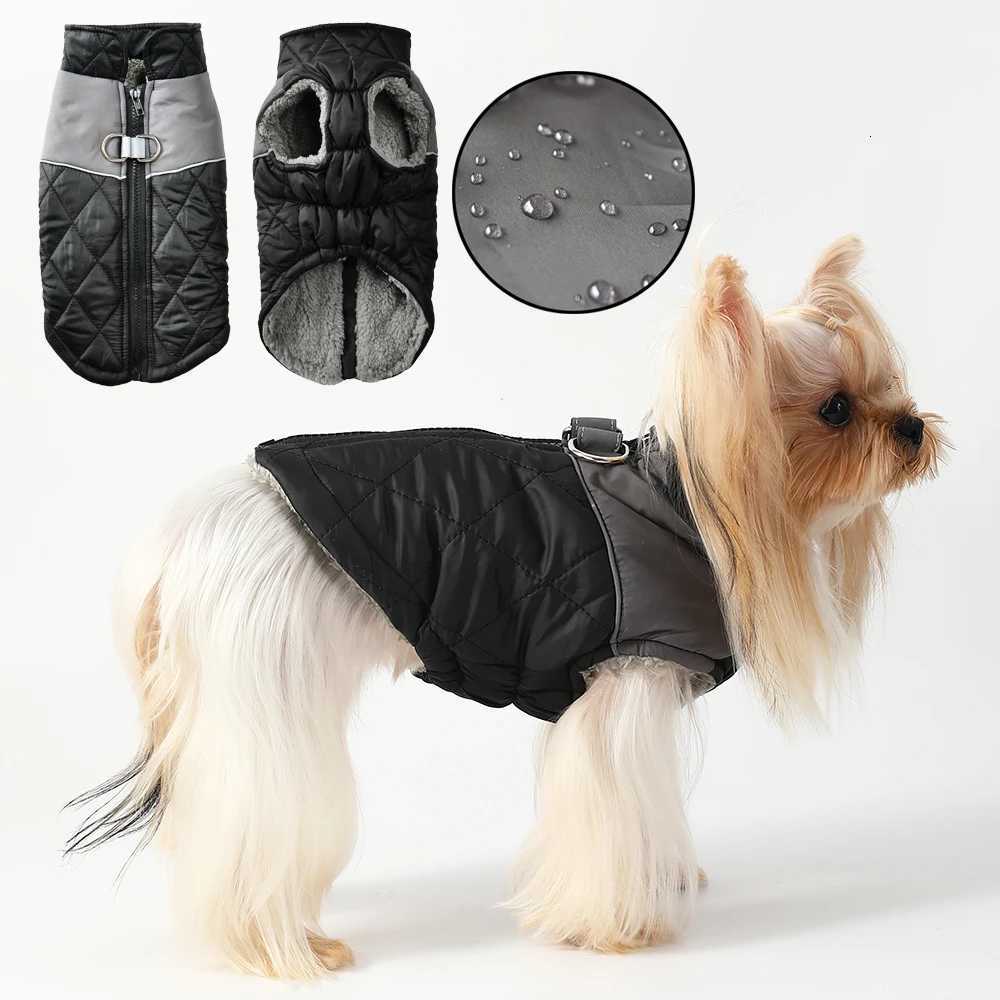Warm Dog Clothes For Small Medium Dogs Cat Windproof Waterproof With Dring Elasticity Puppy et Yorkshire Pet Fleece Costume W250904