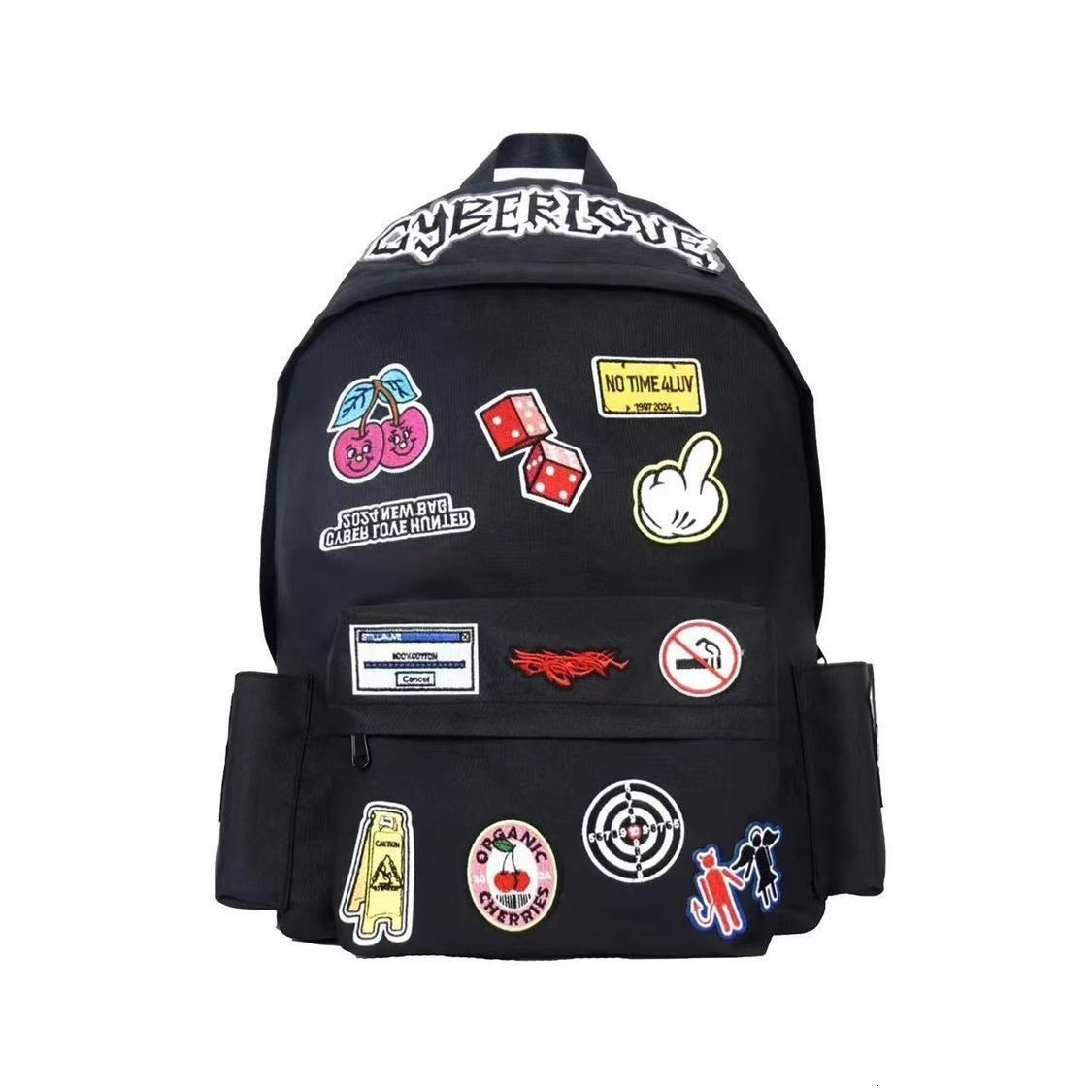 Y2K Streetwear backpack large capacity schoolbags women Men spicy girls backpacks harajuku students gothic skeleton punk Bag 240722