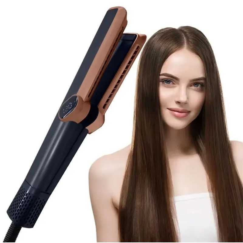 2 in 1 Professional Negative Ion Air Flow Straightening Drying Airflow Lasting Styling Flat Iron Hair Straightener Hair DryerW250904