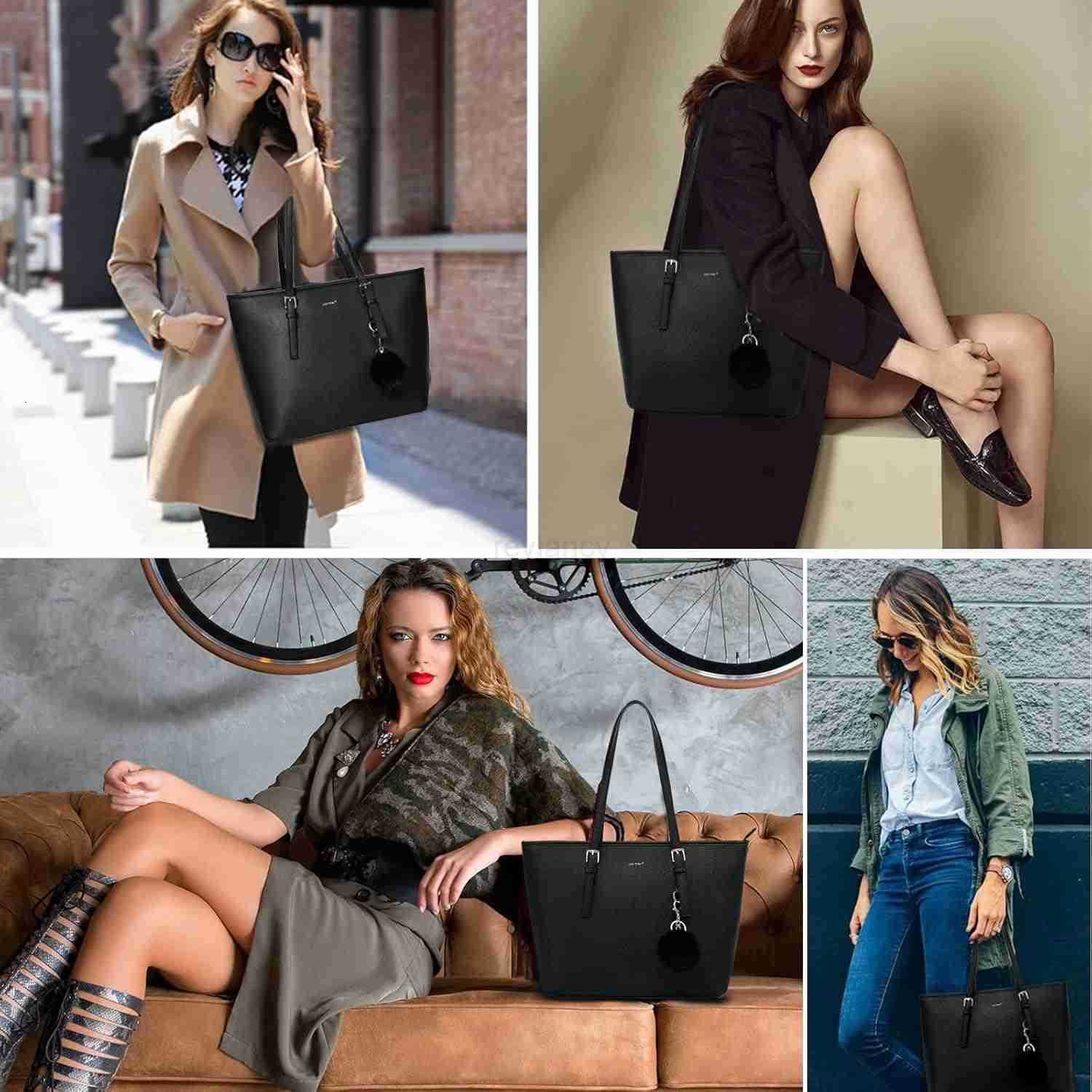 Tote Bag for Women Large Purse Top Handle Ladies Shoulder Bags for Office School ShoppingW250904