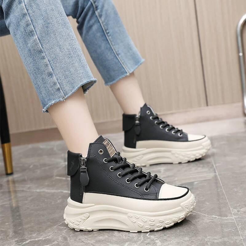 2025 New Sneakers Fashion High Top Boots Platform Casual Outdoor Running Shoes for Women Tenis De Mujer ddmysaturn