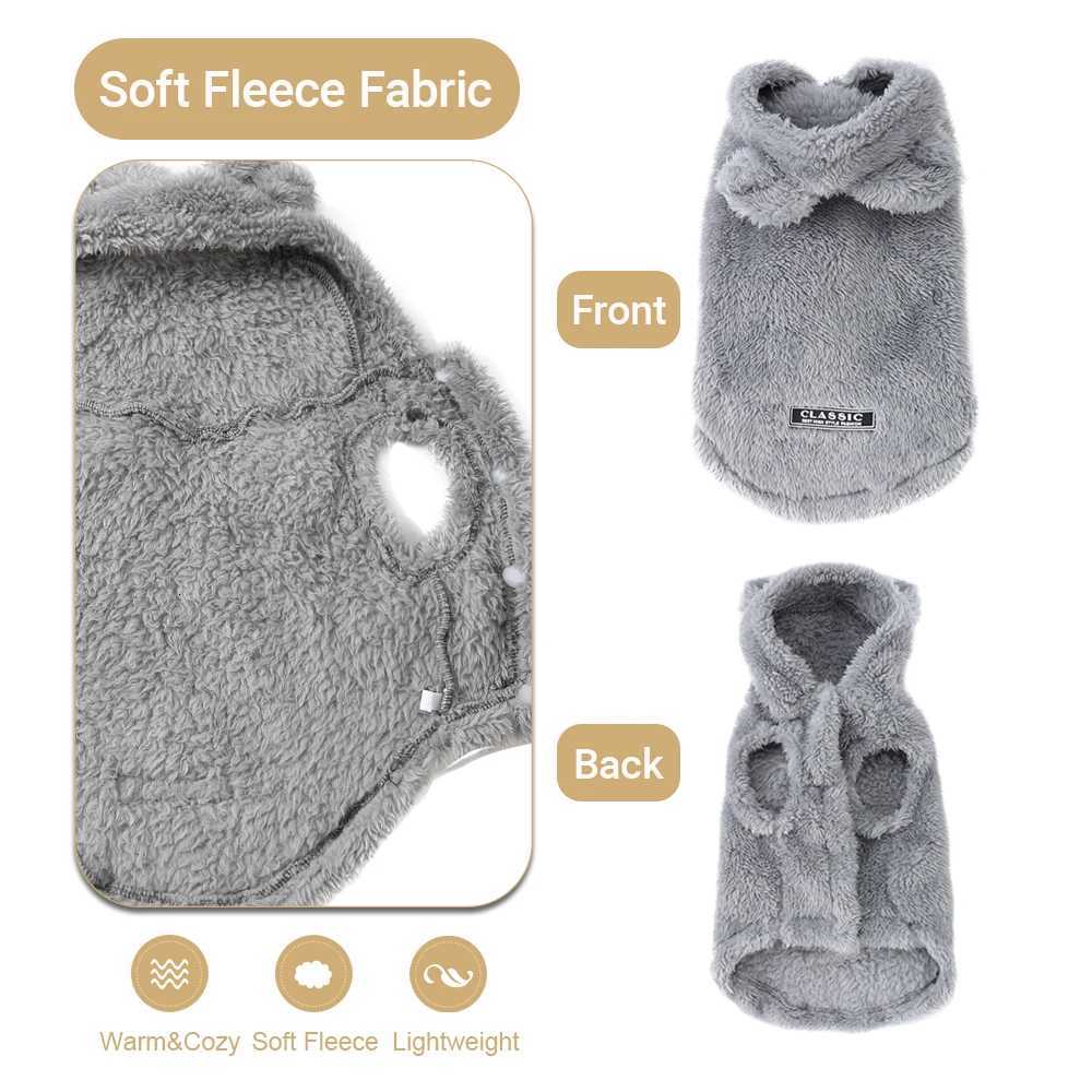 Soft Fleece Pet Dog Clothes Cute Hoodie Coat For Small Medium Dogs Cats Autumn Winter Puppy Hooded et Sweater Pug Apparel W250904