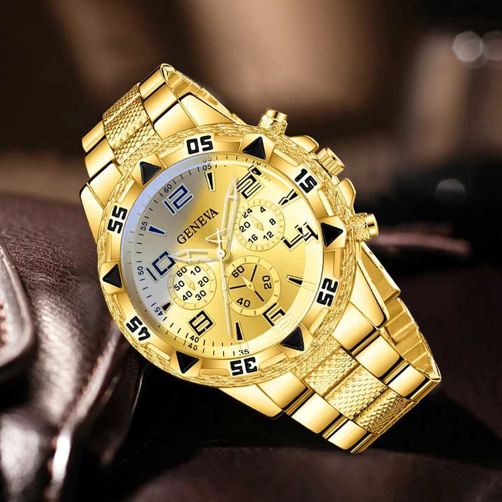 1PCS Luxury Mens Watch Business Trend Fashion Quartz Watch Suitable for Daily Clothing Matching Perfect Gift for Friends or Dad X250904