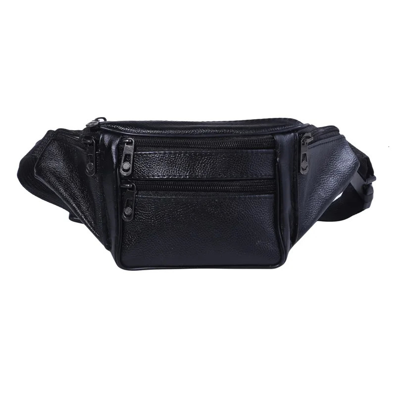 Mens Waist Pack PU Leather Bag Waist Belt Bag Male Artificial Leather Fanny Pack Fashion Small Shoulder Bags for Men 250903