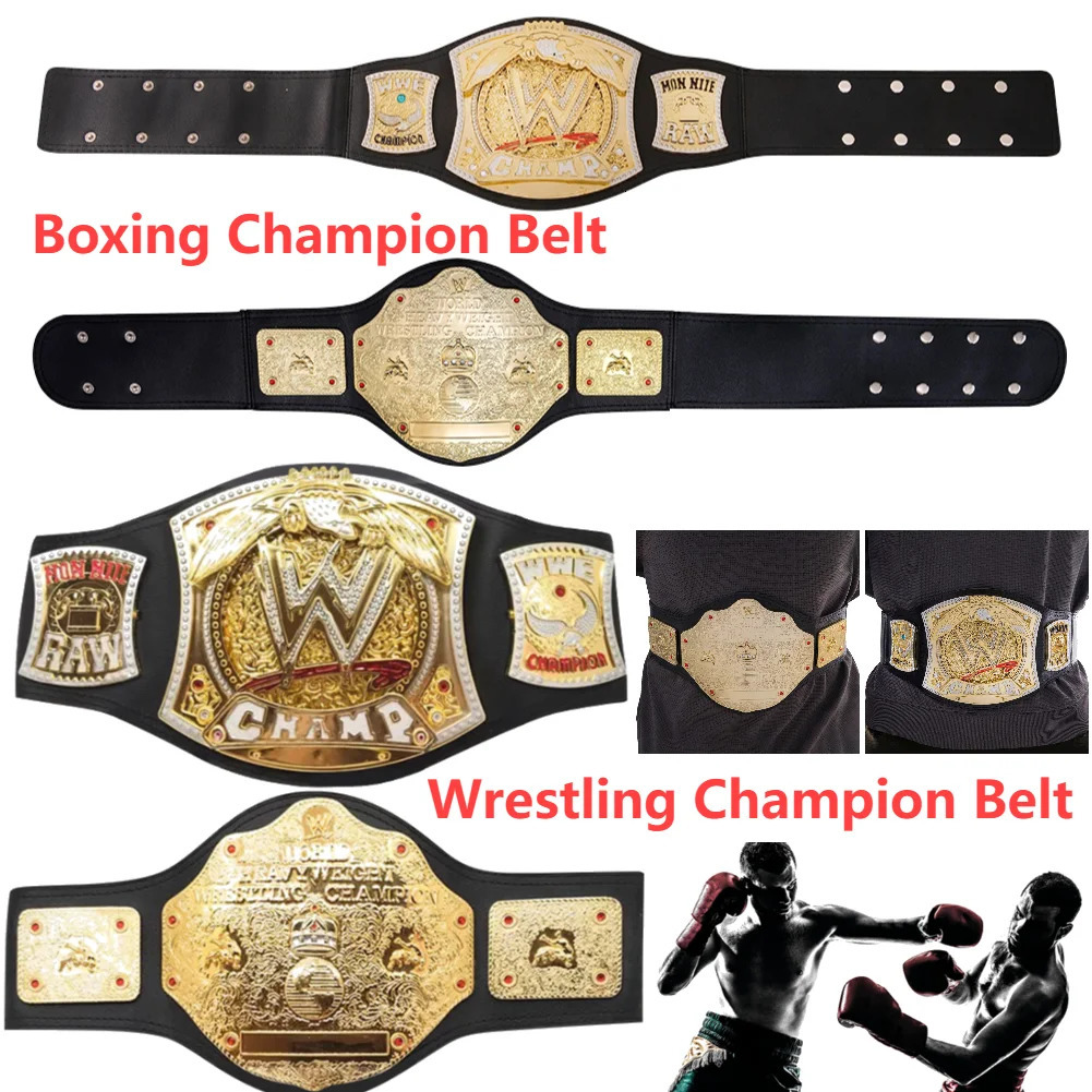 Wrestler Championship Belt Weightlifting Competition Souvenir Prizes Childrens Tournament Badge of Honor Cosplay Toys Gift 250904