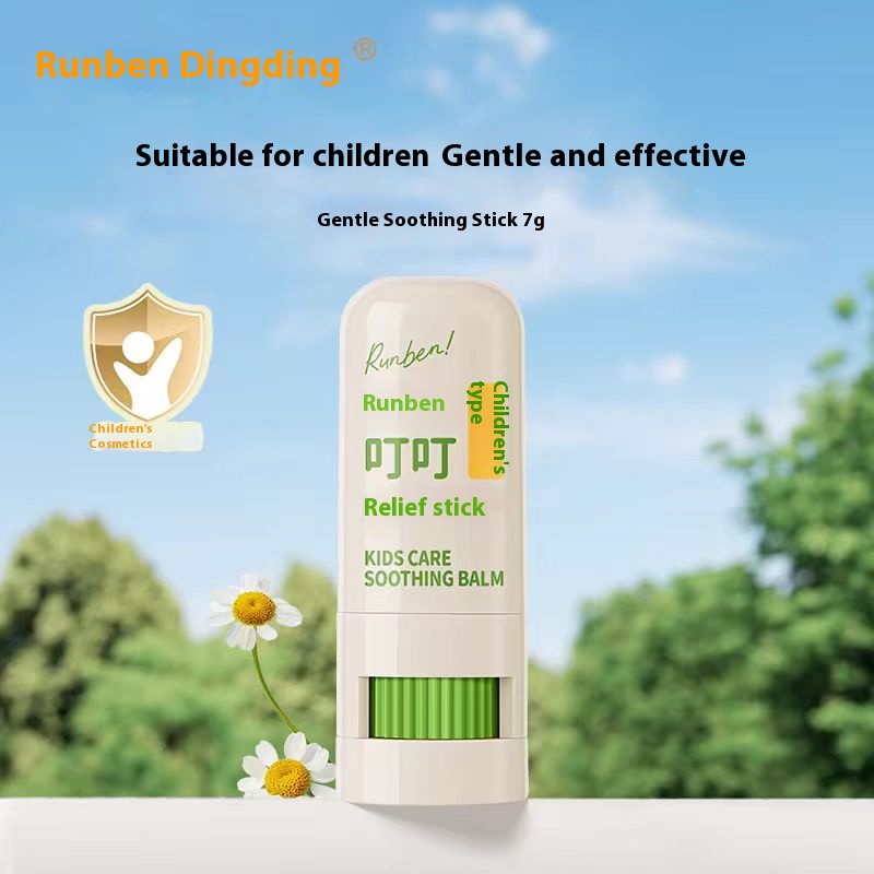 Children's DingDing Soothing Stick Pregnancy & Baby Bite Relief Stick Protective Itch Relief Stick Purple Grass Ointment Moisturizing Soothing St
