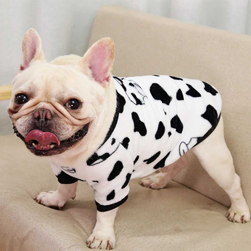 216kg French Bulldog Clothes Pajamas Warm Fleece Winter Cat Coat Pet Clothes For Medium and Large Dogs W250904
