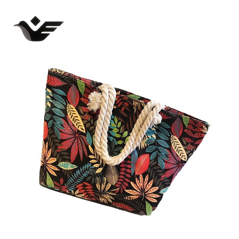 Feiyan Free Shipping New Designer Bag Luxury Shopping Bag New Canvas Bag Women's Shoulder Handbag Simple Versatile Large Capacity Jute Shopping B