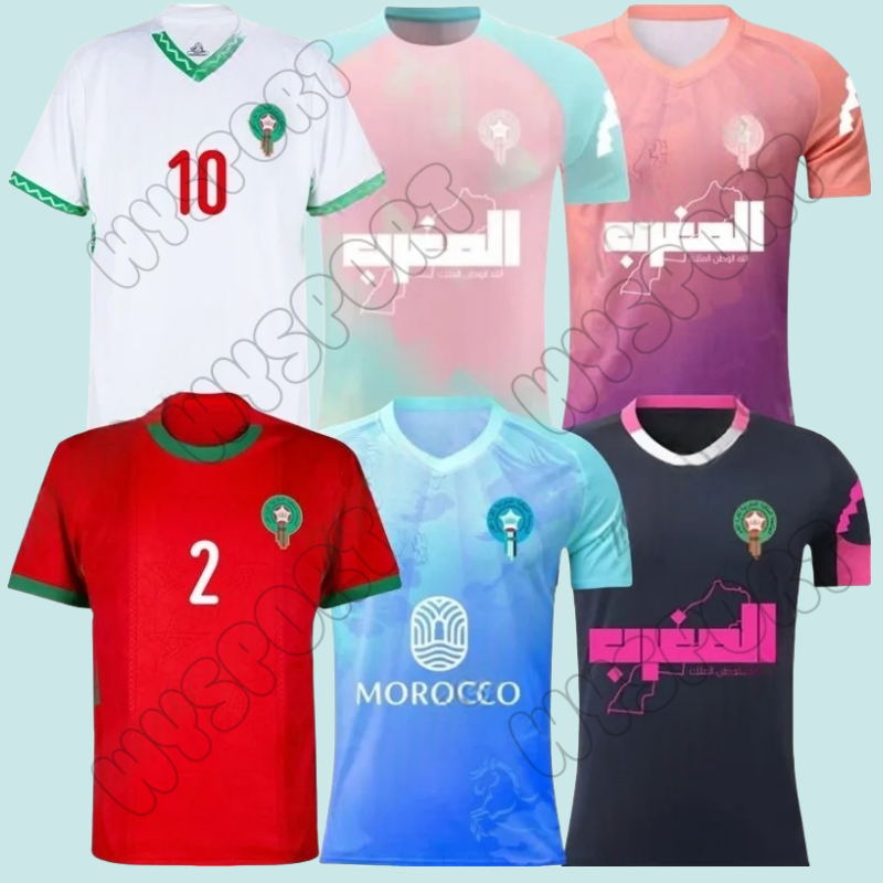Morocco Camiseta Futbol Vintage 2024 25 Maroc Tropic Sorber Football Shirt Tops Soccer Jersey Men Home Away Third Trikot Player version Fans