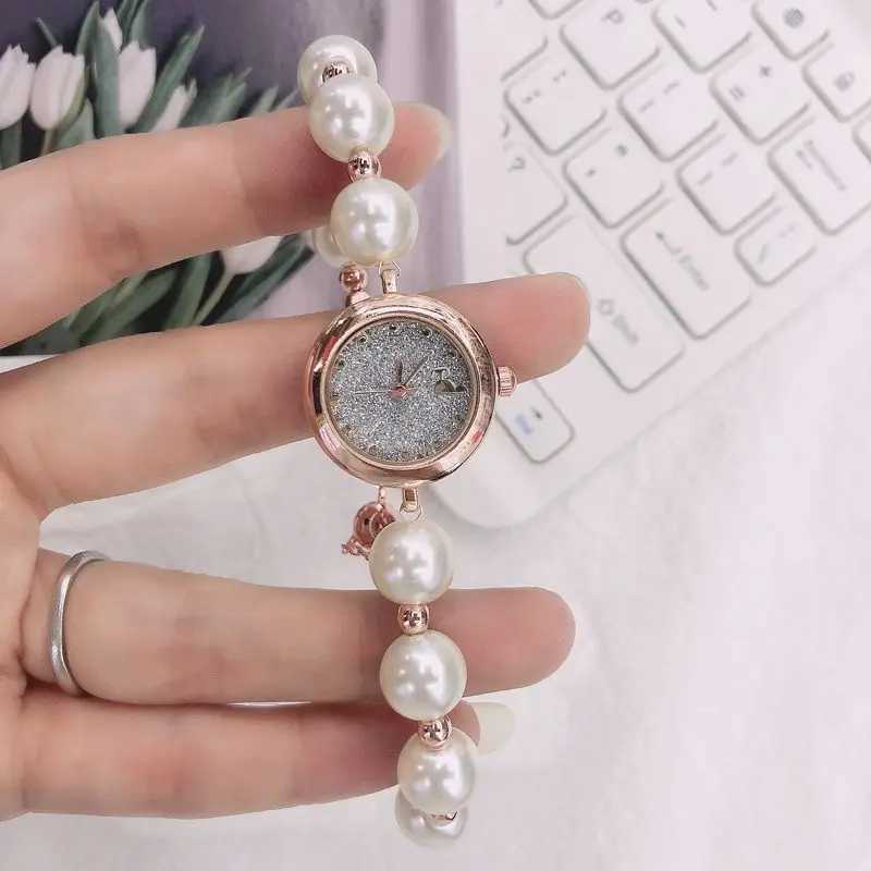 Rantic Style Quartz Wen Watch Fashion Pearl Ball strap Elegant Dress Girl Wristwatches Fem Clock X250904