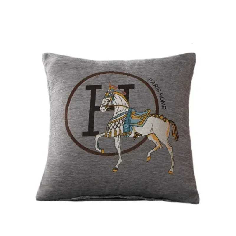 Designer Moderner Pferd3DDruck leichter LuxusKissenbezug Kissenbezug weicher hypoallergener Sofasitzbezug maschinenwaschbar Y251105