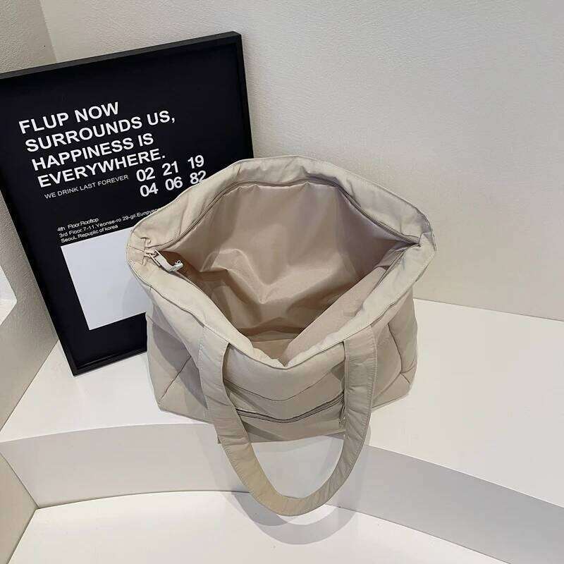 LEFTSIDE Large Capacity Fabric Tote Trendy Shoulder Purses Lady Shopper Shopping Underarm Bag Female Y2k 2025 New Handbagsluxury bag tote bag