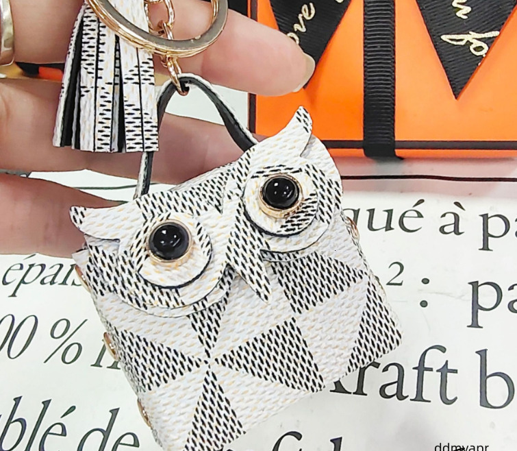 Tassel Owl Key Rings Mini Bag Pendant Leather Coin Purses Ddmyday Keychains Wallet Lanyards Scarf Holder Car Keyrings For Women Girls Ddmyday Ddmyday