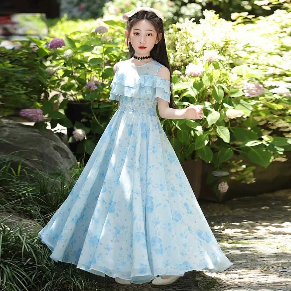 ParTY Stage Show Wear Streetwear Fairy Kids Clothes Summer Flower Girl Dresses Fashion Clothing Casual Vintage Bohemian Z250904