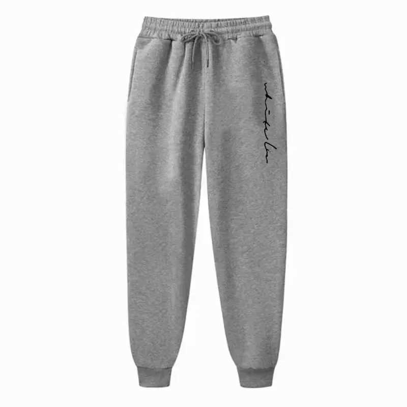 Men Loose Letter Printed Casual Long Pants Men Fashion Drawstring Outdoor Sports Fitness Jogging Sweatpants Fleece PantsXJ250904