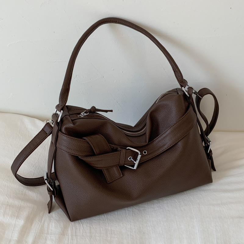 2025 autumn new women's light luxury trend niche design versatile retro handbag fashionable and elegant shoulder bag designer crossbody bag