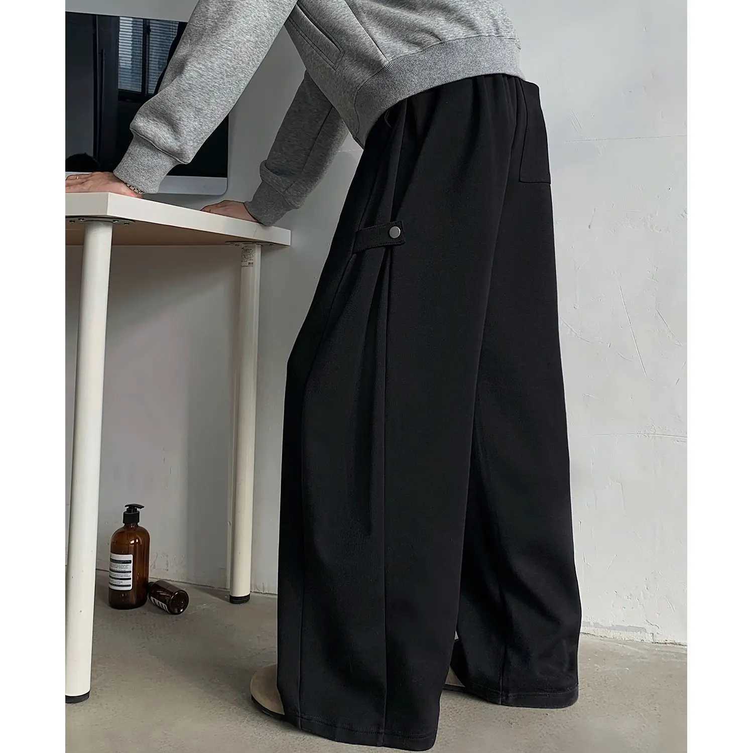 Casual Pants High Street Sports Long Loose Sweatpants Wide Leg Straight Trousers MenXJ250904