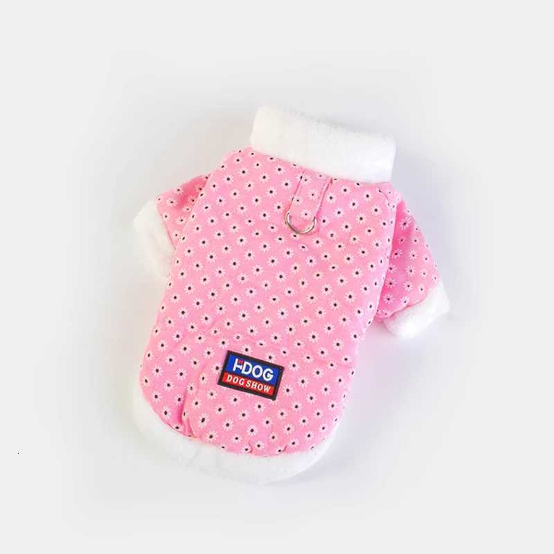 Pet cotton coat fashionable and comfortable little daisy clothes plus velvet thickened winter warm dog clothes W250904