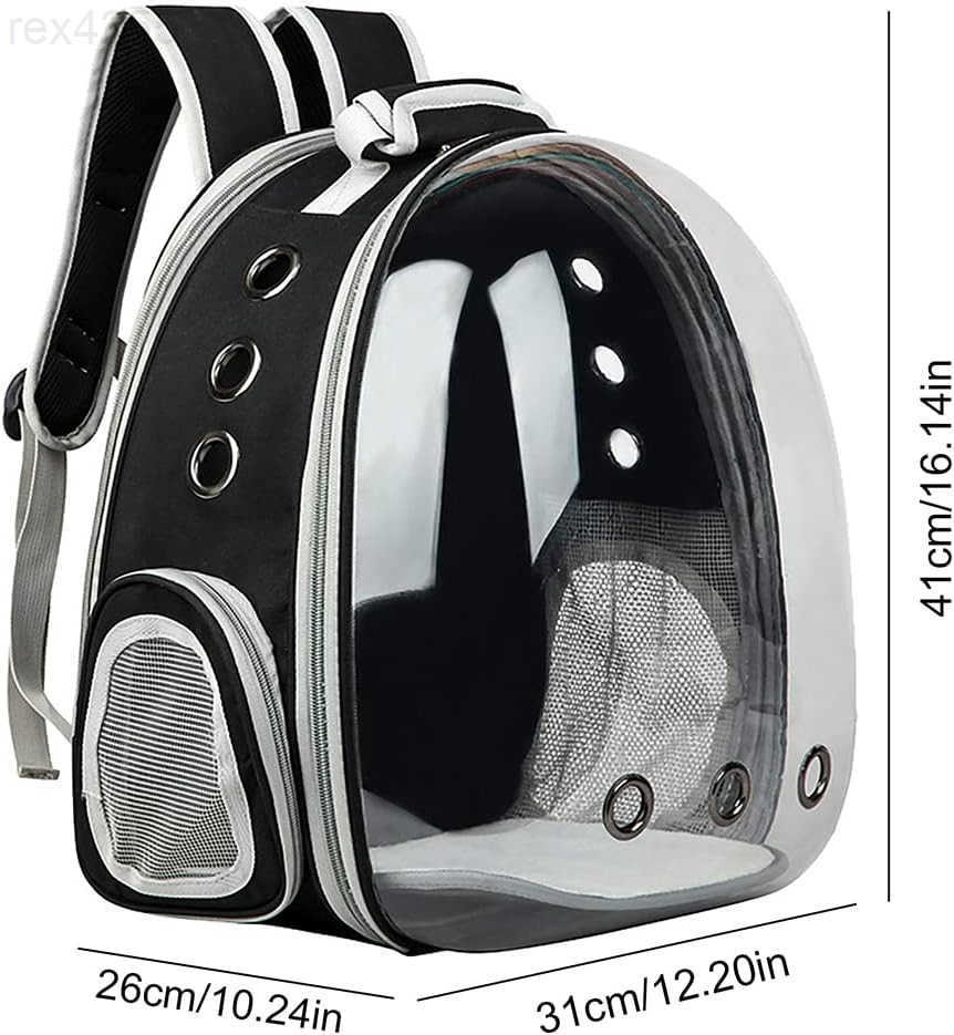 Animal Carrier BackpacksTransparent Space Capsule Bubble Pet Backpack Bag for Small Dogs Cats Airline Approved Travel CarrierW250904